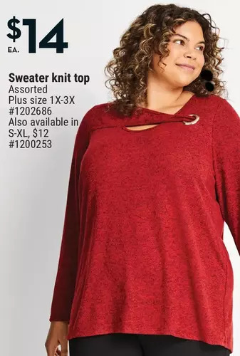 Giant Tiger Sweater knit top offer