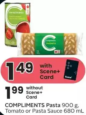 Foodland Compliments pasta, tomatgo or pasta sauce offer