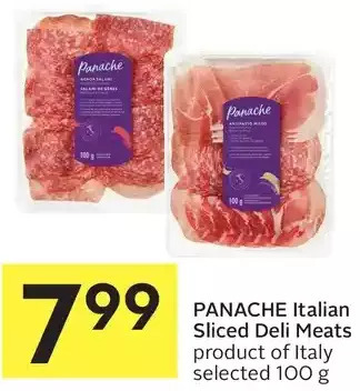 Foodland Panache italian sliced deli meats offer