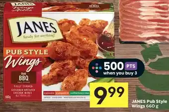 Foodland Janes pub style wings offer