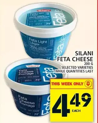 Food Basics Silani feta cheese offer