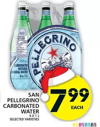 Food Basics San pellegrino carbonated water offer