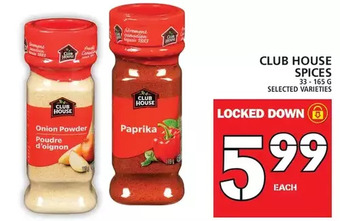 Food Basics Club house spices offer
