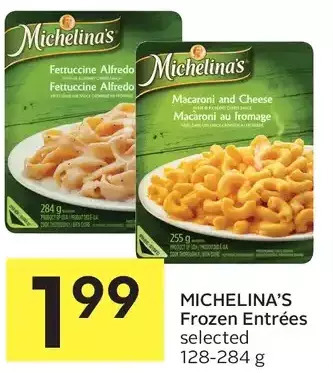 Foodland Michelina's frozen entrées offer