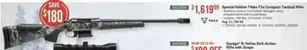 Cabela's Special edition tikka t3x compact tactical rifle offer
