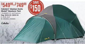 Cabela's Cabela's alaskan guide model geodesic tent offer