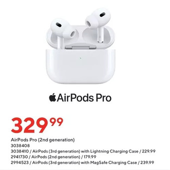 Staples Airpods pro (2nd generation) offer