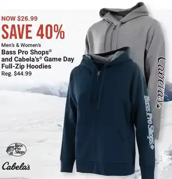 Cabela's Cabela's bass pro shops and cabela's game day full-zip hoodies offer