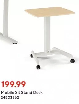 Staples Union & scale mobile sit stand desk offer