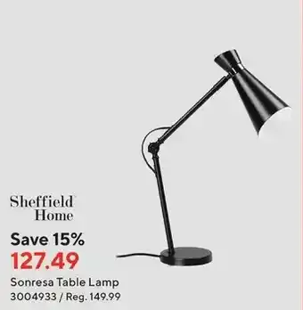 Staples Sheffield home sonresa table lamp offer