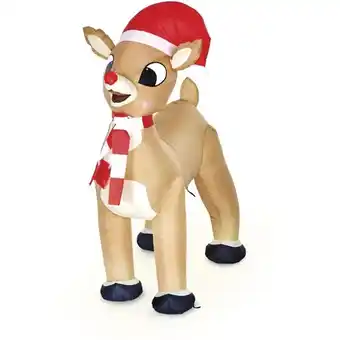 Canadian Tire Inflatable rudolph with twinkling nose. 3.5' offer