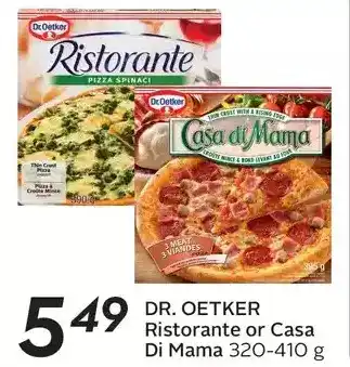 Sobeys Dr. oetker ristorante or casa di mama offer