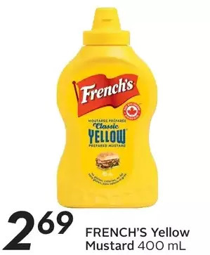 Sobeys French's yellow mustard offer