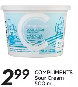 Sobeys Compliments sour cream offer