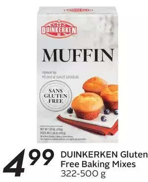 Sobeys Duinkerken gluten free baking mixes offer