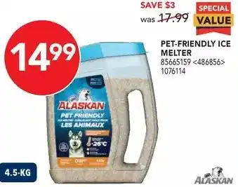 RONA Alaskan pet-friendly ice melter offer
