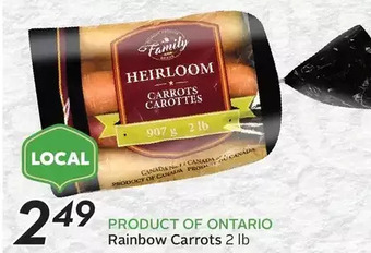 Sobeys Rainbow carrots offer