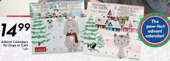 Sobeys Advent calendars for dogs or cats offer