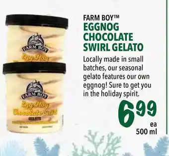 Farm Boy Farm boy eggnog chocolate swirl gelato offer