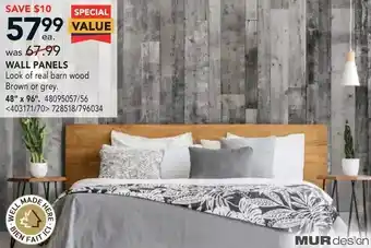RONA Mur design wall panels offer