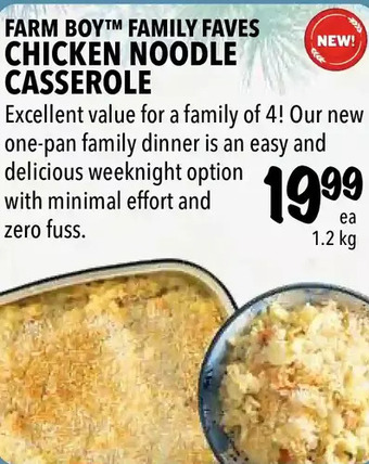 Farm Boy Farm boy family faves chicken noodle casserole offer
