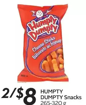 Sobeys Humpty dumpty snacks offer