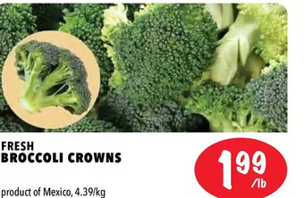 Farm Boy Fresh broccoli crowns offer