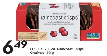 Sobeys Lesley stowe raincoast crisps crackers offer