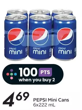 Sobeys Pepsi mini cans offer