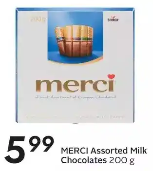 Sobeys Merci milk chocolates offer