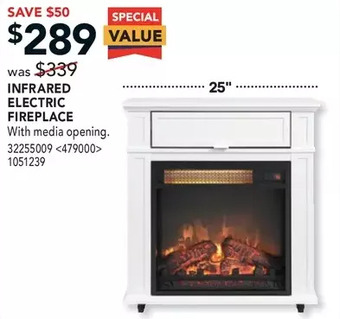 RONA Style selections infrared electric fireplace offer