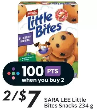 Sobeys Sara lee little bites snacks offer