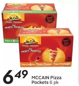 Sobeys Mccain pizza pockets offer