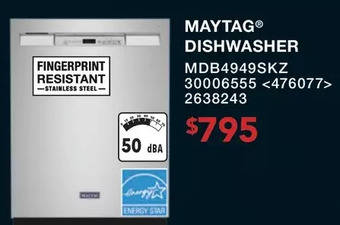 RONA Maytag dishwasher offer