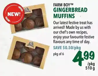 Farm Boy Farm boy gingerbread muffins offer