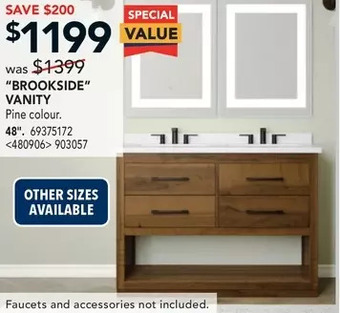 RONA "brookside" vanity offer