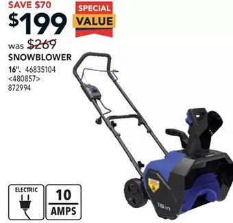 RONA Snowblower offer