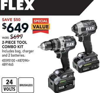 RONA Flex 2-piece tool combo kit offer