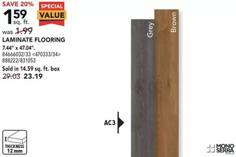 RONA Mono serra laminate flooring offer