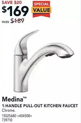 RONA Medina 1-handle pull-out kitchen faucet offer