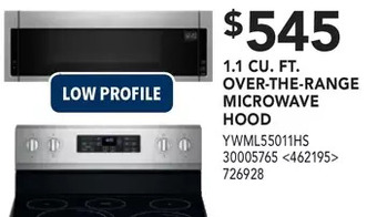 RONA Whirlpool 1.1 cu. ft. over-the-range microwave hood offer