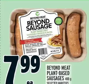 Metro Beyond meat plant-based sausages offer