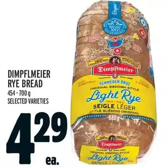Metro Dimpflmeier rye bread offer