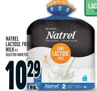 Metro Natrel lactose free milk offer