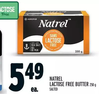 Metro Natrel lactose free butter offer
