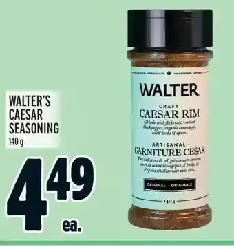 Metro Walter's caesar seasoning offer