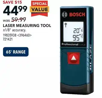 Lowe's Laser measuring tool offer