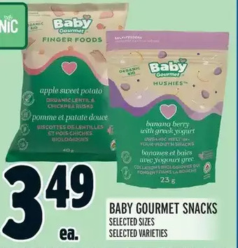 Metro Baby gourmet snacks offer