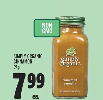 Metro Simply organic cinnamon offer