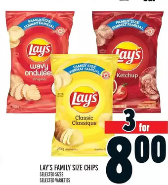 Metro Lay's family size chips offer